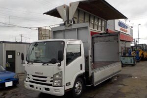 平成28年　いすゞ　エルフ　3.8トンウィング　ワイドロング・パワーゲート・ラッシング2段（車検1年付）