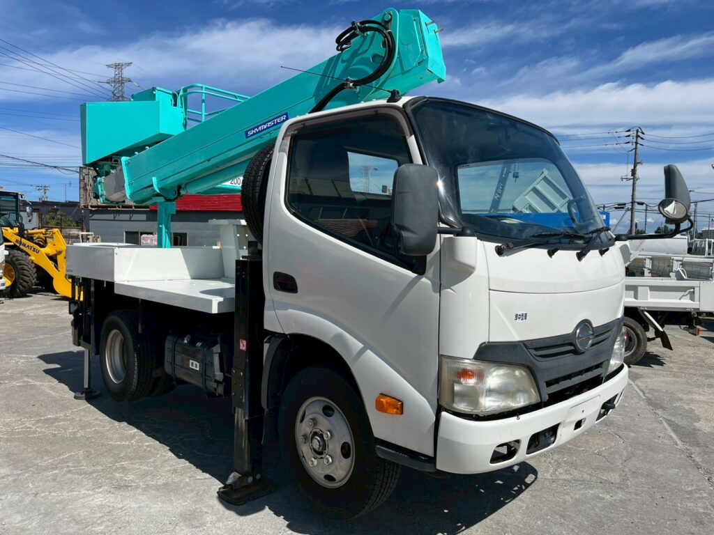 平成24年　日野　デュトロ　9.9ｍ高所作業車　スチールバケット（車検2年付）