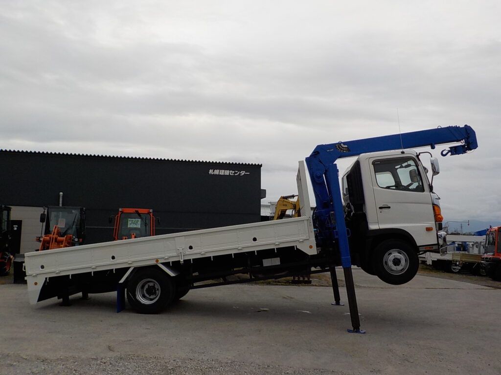 平成23年　レンジャー 4ｔ4段クレーンロングジャッキ　★ラジコン★フックイン★車検令和8年8月★