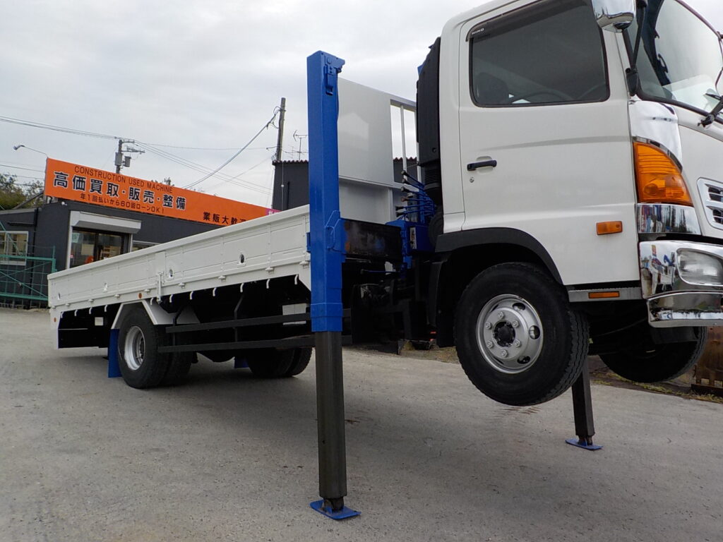 平成23年　レンジャー 4ｔ4段クレーンロングジャッキ　★ラジコン★フックイン★車検令和8年8月★