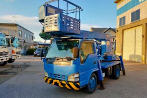 平成17年式エルフ12m高所作業車スチールバケット