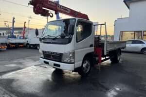 平成17年　キャンター２トン３段クレーン　ロング　ラジコン　パラフック　車検1年付