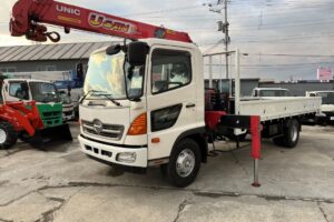 平成28年 日野 レンジャー 4トン4段クレーン ロング フックイン・ラジコン付・オートマ車(車検1年付)