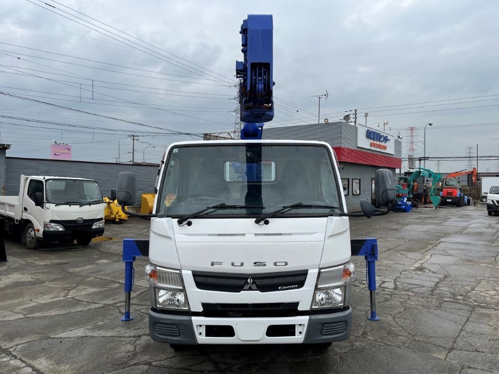 平成24年　三菱　キャンター　２トン４段クレーンロング　フックイン・ラジコン・バックモニター（車検令和8年10月）