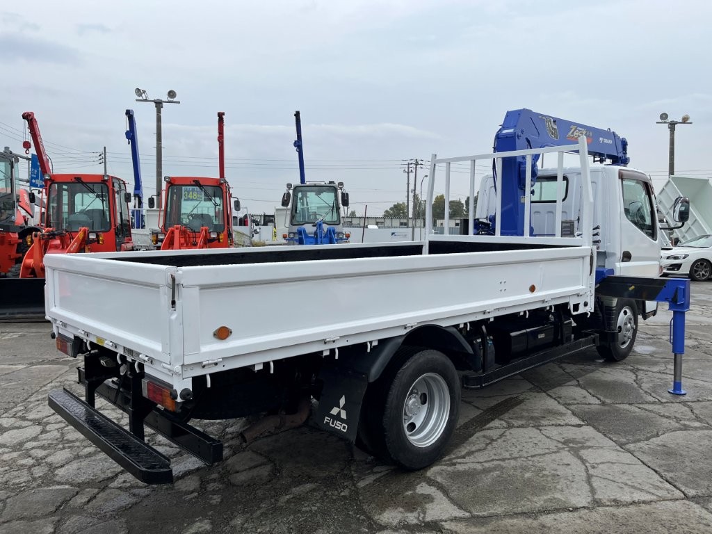 平成24年　三菱　キャンター　２トン４段クレーンロング　フックイン・ラジコン・バックモニター（車検令和8年10月）
