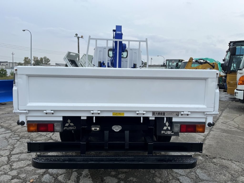 平成24年　三菱　キャンター　２トン４段クレーンロング　フックイン・ラジコン・バックモニター（車検令和8年10月）