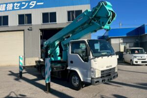 サムネイル: 平成21年式　エルフ15.7m屈伸式ブーム高所作業車　スチールバケット