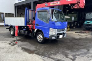 サムネイル: 平成25年　アトラス3トン4段クレーンロング ラジコン アルミアオリ 車検令和8年6月