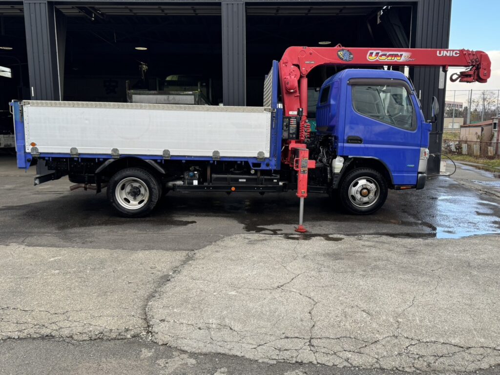 平成25年　アトラス3トン4段クレーンロング ラジコン アルミアオリ 車検令和8年6月