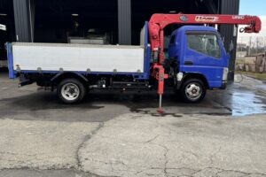 サムネイル: 平成25年　アトラス3トン4段クレーンロング ラジコン アルミアオリ 車検令和8年6月