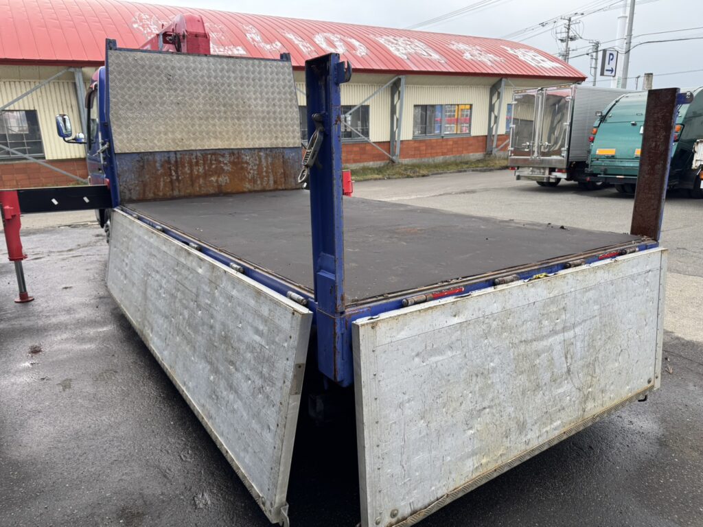 平成25年　アトラス3トン4段クレーンロング ラジコン アルミアオリ 車検令和8年6月