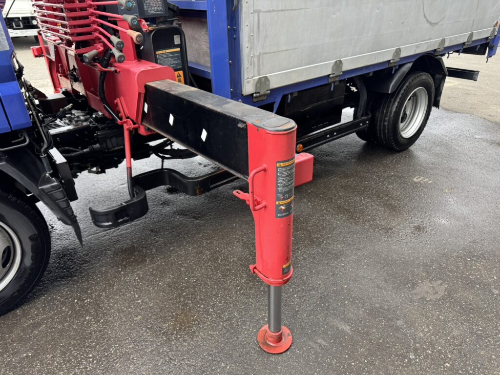 平成25年　アトラス3トン4段クレーンロング ラジコン アルミアオリ 車検令和8年6月