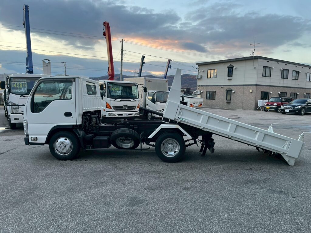 【★超希少★】平成21年式　エルフ　ローダーダンプ　４WD！　最大積載3000㎏　三方開き　