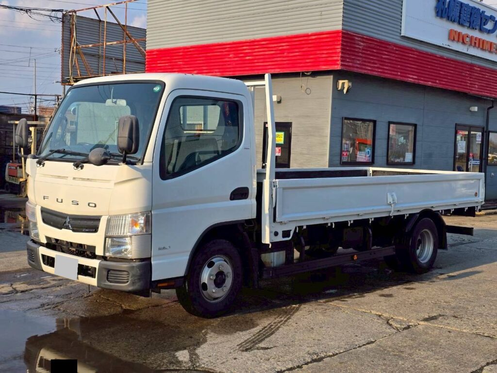 平成28年　三菱　キャンター　２トン平ロング　全低床・軽々ゲート付（車検令和8年6月）