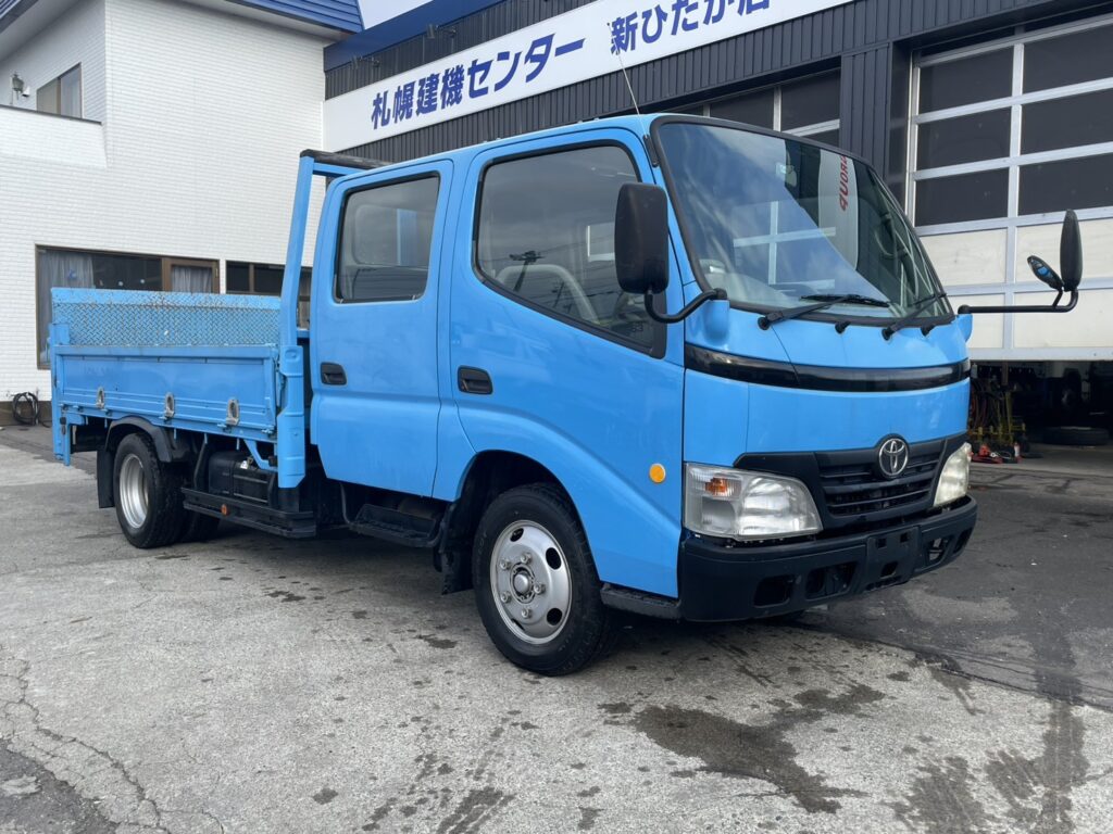 平成20年　ダイナ2トンWキャブ　ロング　垂直パワーゲート　車検1年付