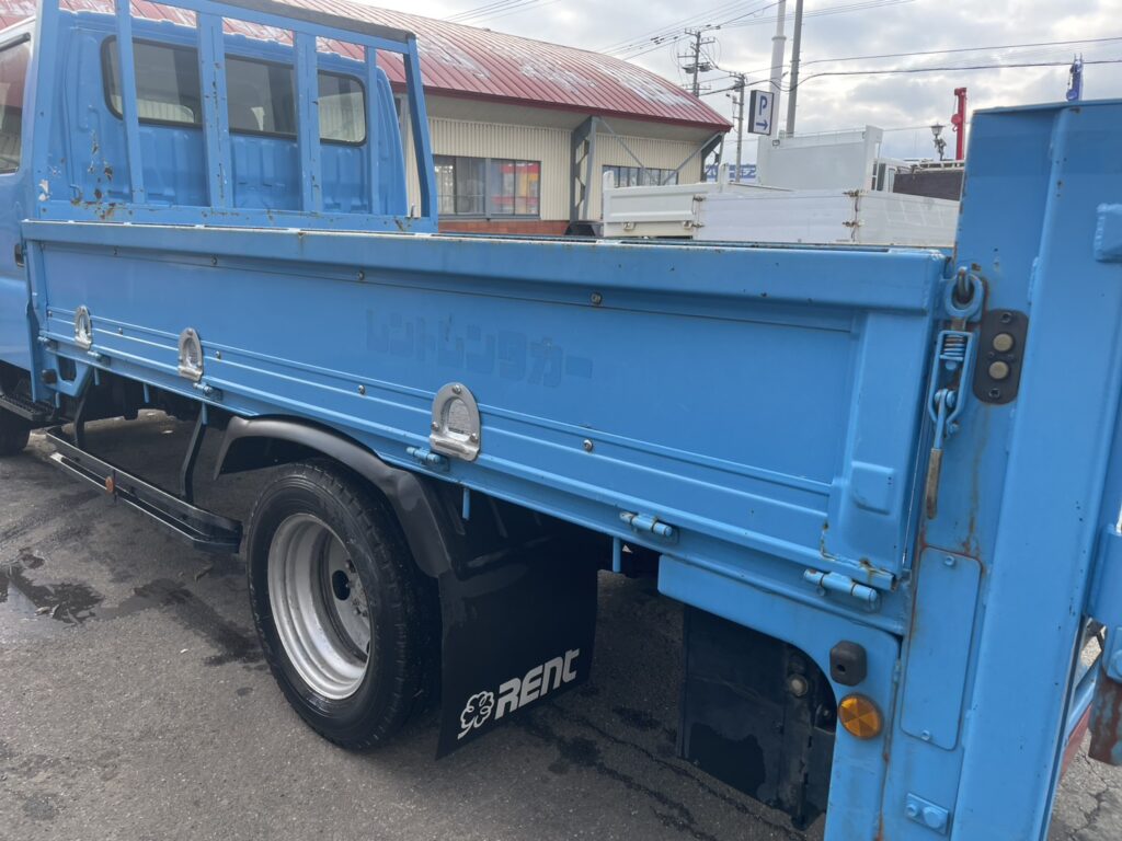 平成20年　ダイナ2トンWキャブ　ロング　垂直パワーゲート　車検1年付