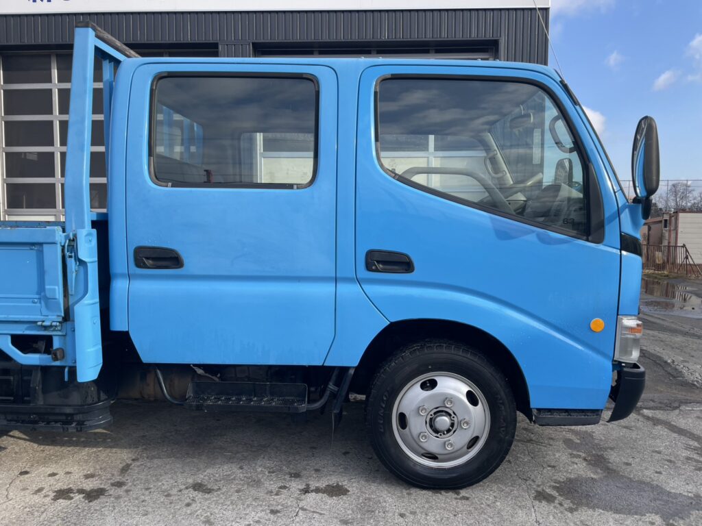 平成20年　ダイナ2トンWキャブ　ロング　垂直パワーゲート　車検1年付