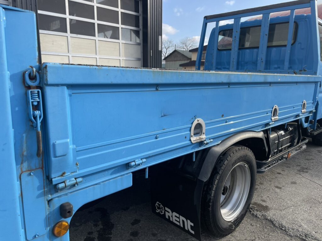 平成20年　ダイナ2トンWキャブ　ロング　垂直パワーゲート　車検1年付