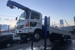 平成23年　レンジャー４トン４段クレーンロング　ロングジャッキラジコン　車検令和8年10月