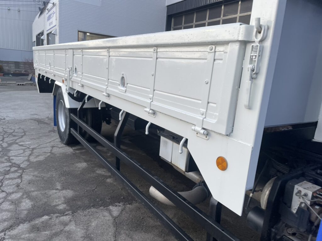 平成23年　レンジャー４トン４段クレーンロング　ロングジャッキラジコン　車検令和8年10月