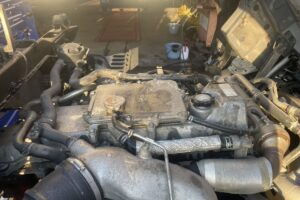 サムネイル: 平成23年　レンジャー４トン４段クレーンロング　ロングジャッキラジコン　車検令和8年10月