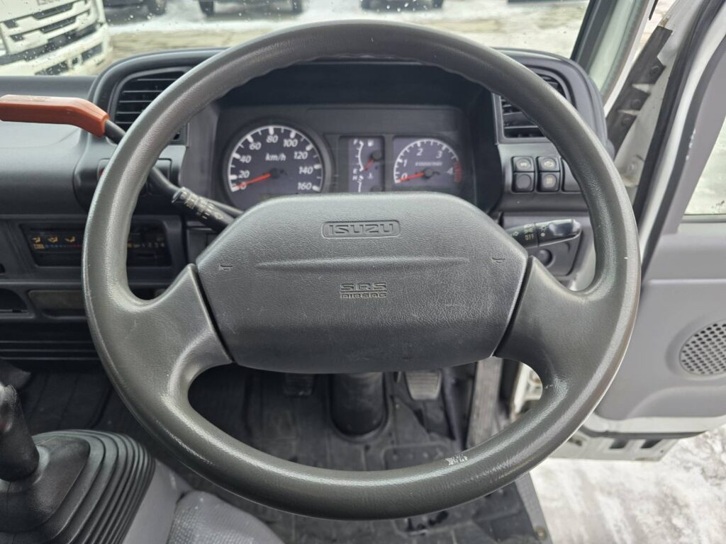 平成19年　いすゞ　エルフ　12ｍ高所作業車　スチール・後方格納・張り出し不要ｱｳﾄﾘｶﾞｰ（車検2年付）