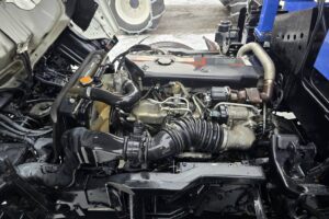 サムネイル: 平成19年　いすゞ　エルフ　12ｍ高所作業車　スチール・後方格納・張り出し不要ｱｳﾄﾘｶﾞｰ（車検2年付）