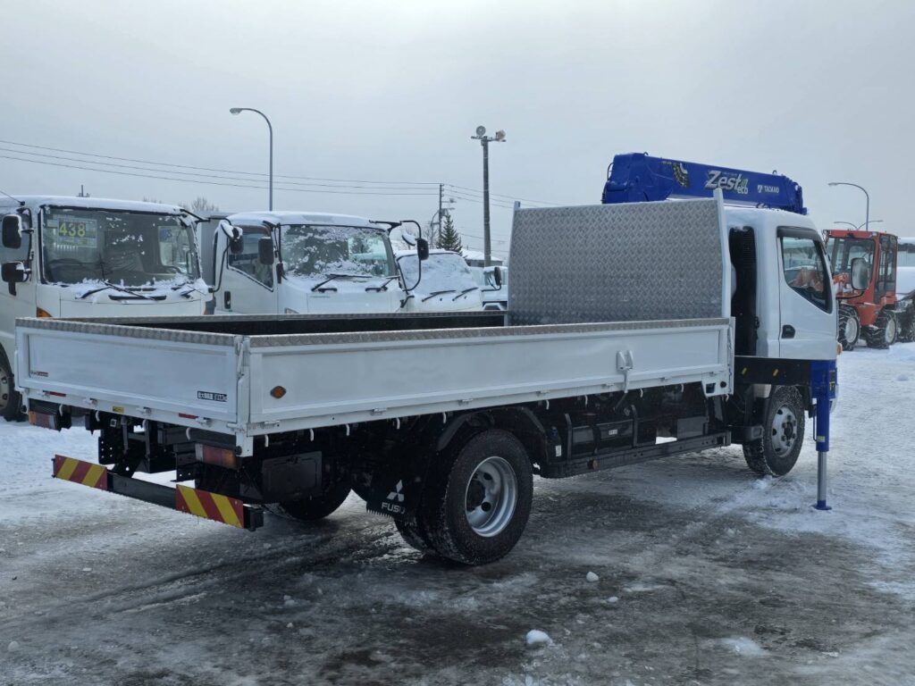 令和2年　三菱　キャンター　３トン4段クレーン　ワイド超ロング　フックイン・ラジコン・差し違い（車検1年付）