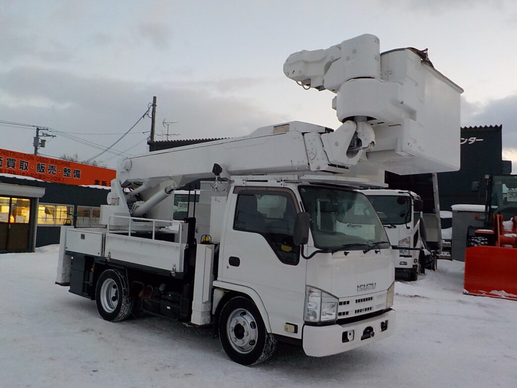 平成24年　エルフ 14.5ｍ高所作業車　★電工仕様★絶縁バケット★ウインチ★車検令和8年3月★