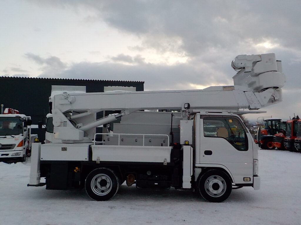 平成24年　エルフ 14.5ｍ高所作業車　★電工仕様★絶縁バケット★ウインチ★車検令和8年3月★