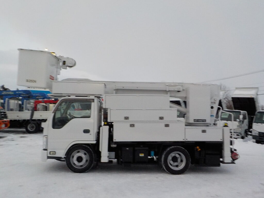 平成24年　エルフ 14.5ｍ高所作業車　★電工仕様★絶縁バケット★ウインチ★車検令和8年3月★