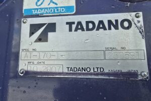 サムネイル: 平成19年　日野　デュトロ　17ｍ高所作業車　★スチール・タダノAT-170TG★（車検2年付）