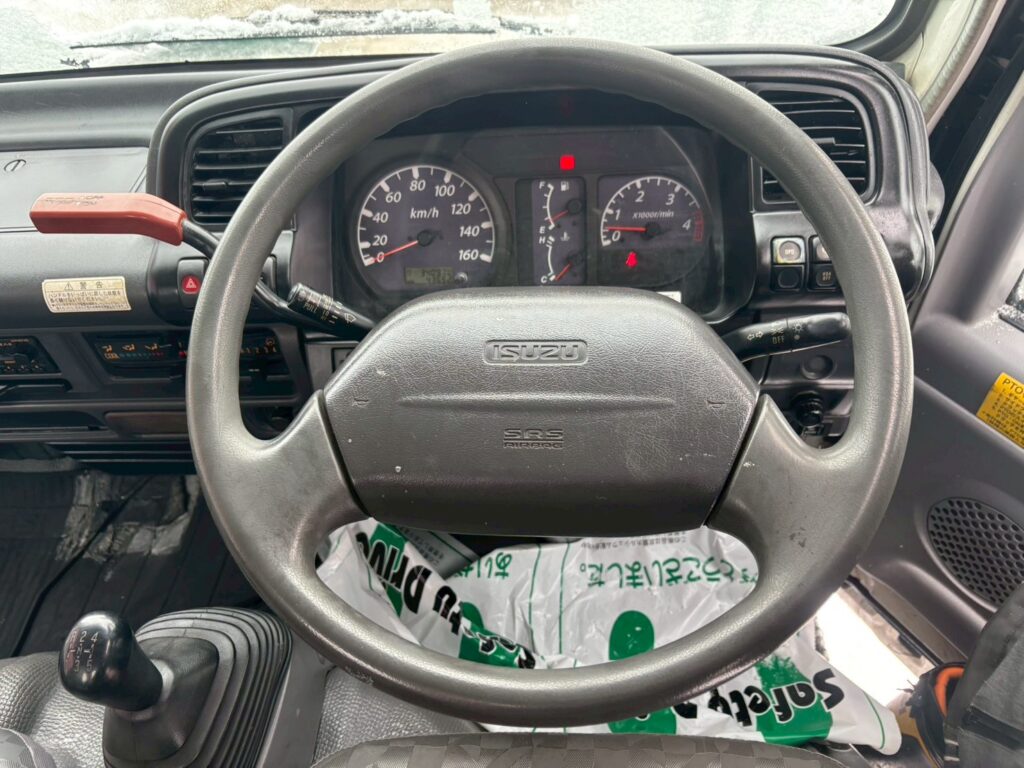 平成19年　いすゞ　エルフ　9.9ｍ高所作業車　FRPバケット　★張り出し不要アウトリガー・後方格納★（車検2年付）