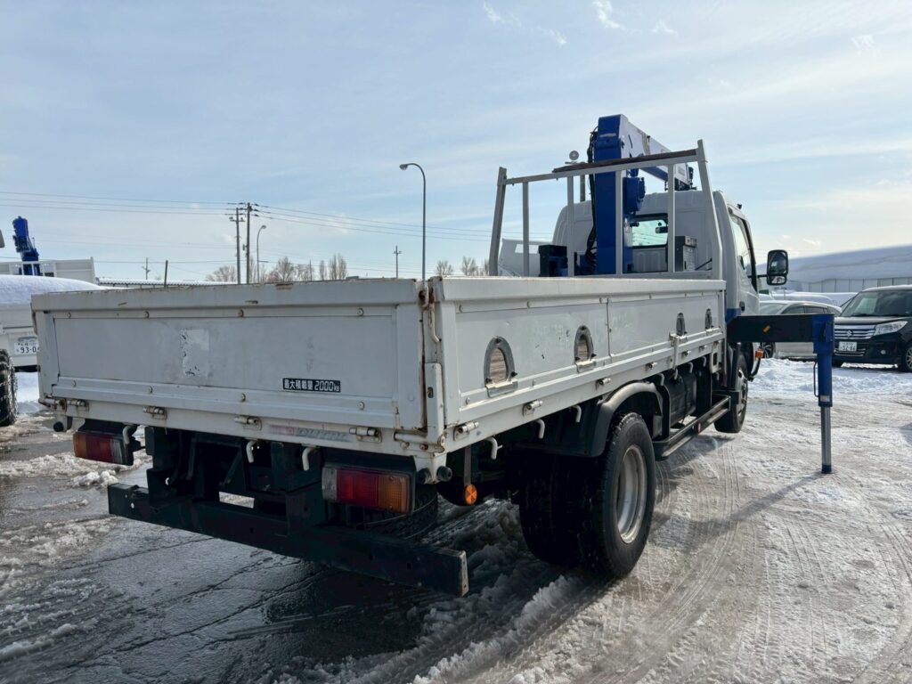 平成24年　日野　デュトロ　２トン３段クレーンロング　フックイン・ラジコン付（車検1年付）