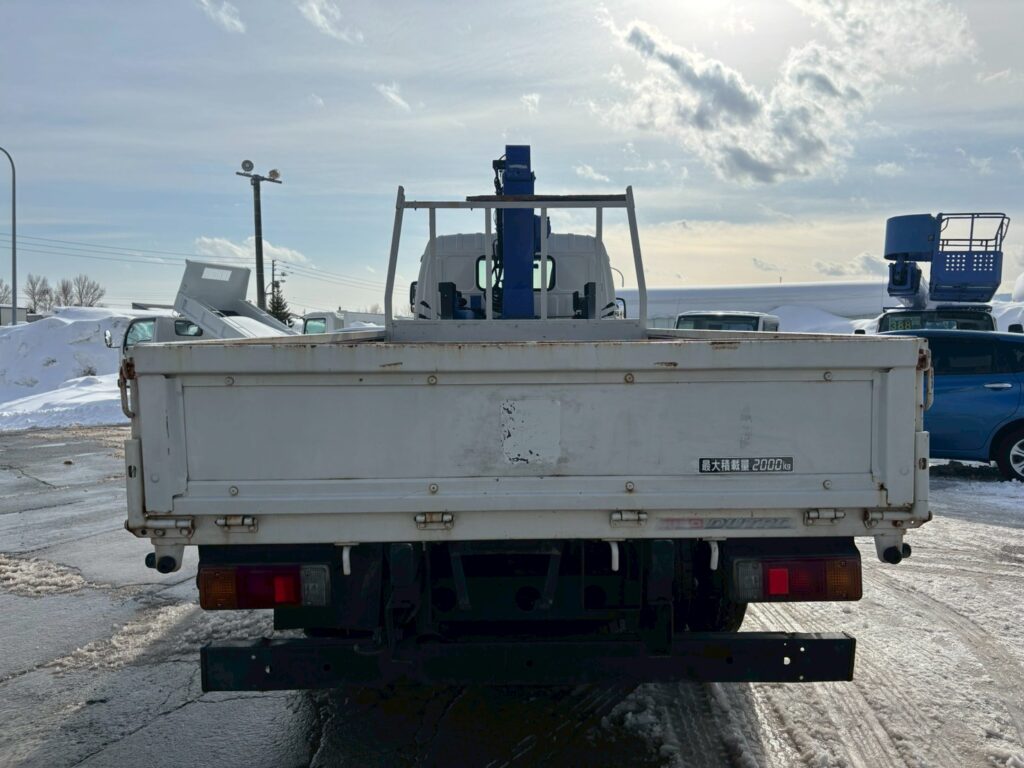 平成24年　日野　デュトロ　２トン３段クレーンロング　フックイン・ラジコン付（車検1年付）