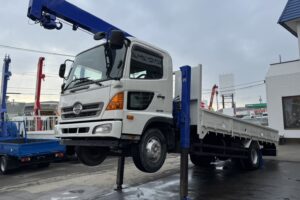 平成24年　レンジャー4トン4段クレーンロング ロングジャッキ ラジコン 車検令和8年11月