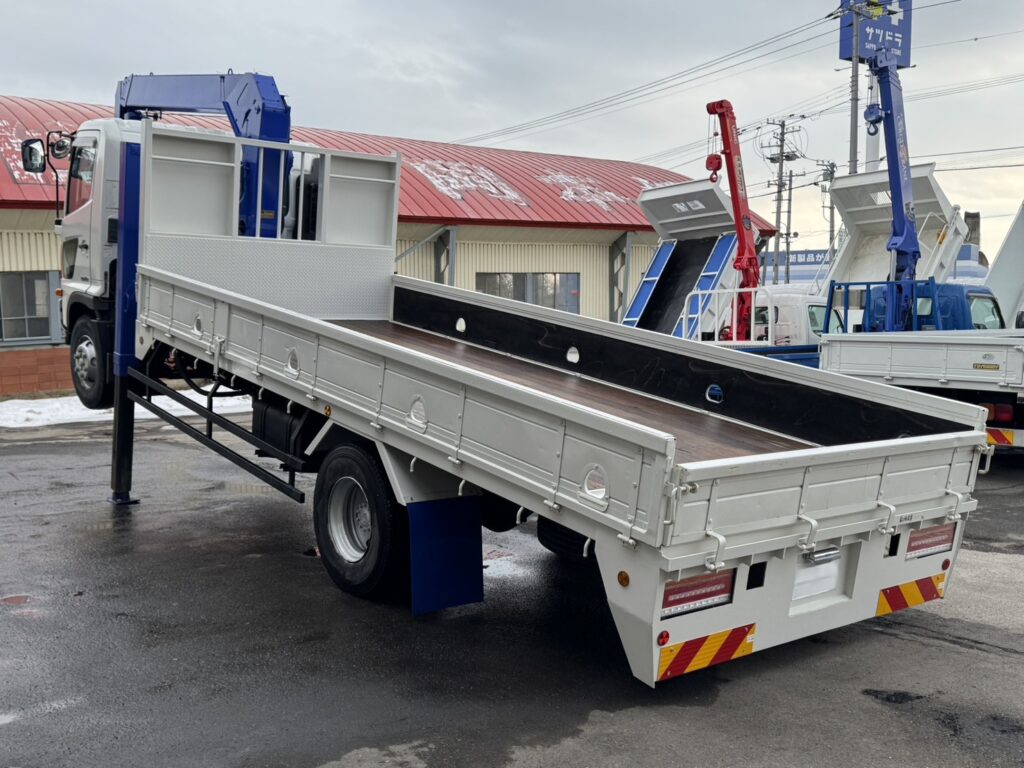 平成24年　レンジャー4トン4段クレーンロング ロングジャッキ ラジコン 車検令和8年11月