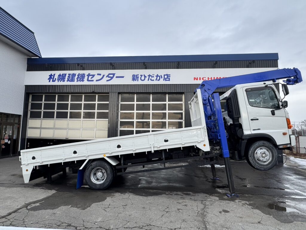 平成24年　レンジャー4トン4段クレーンロング ロングジャッキ ラジコン 車検令和8年11月