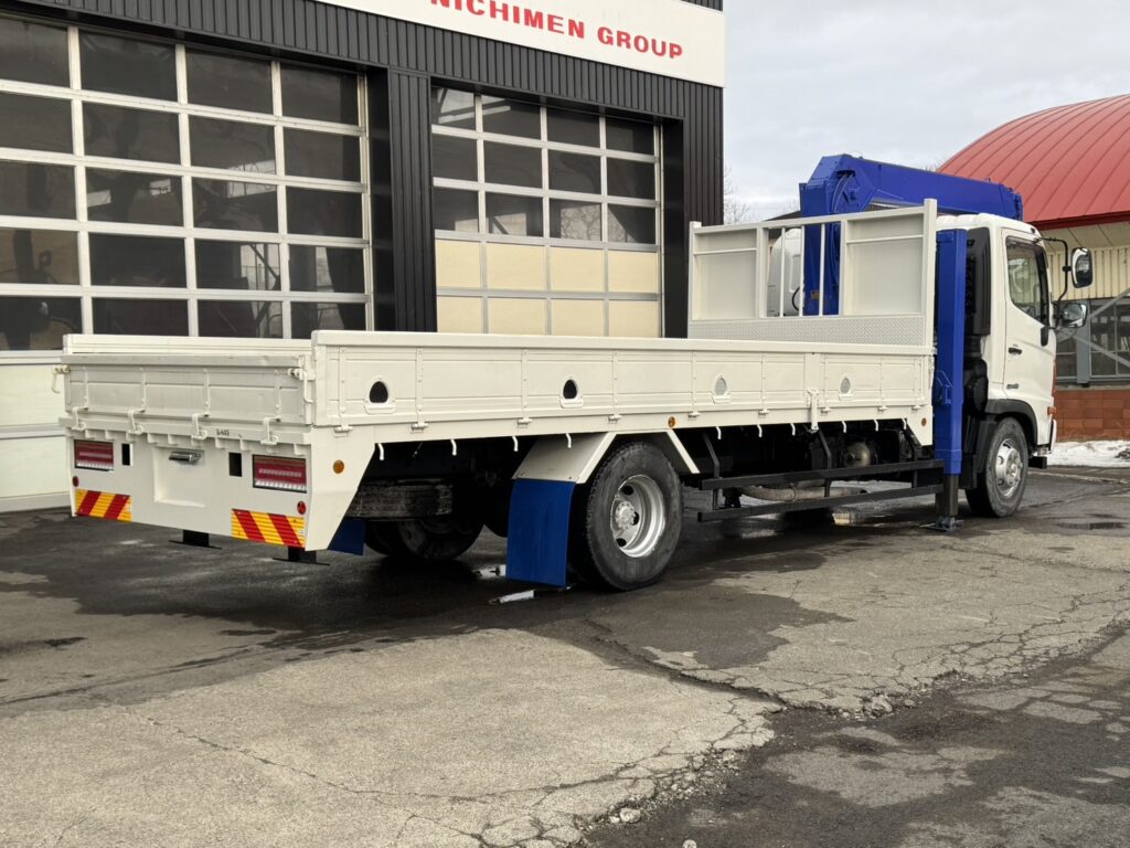 平成24年　レンジャー4トン4段クレーンロング ロングジャッキ ラジコン 車検令和8年11月