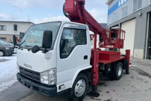 ◆平成25年式　◆いすゞエルフ12m高所作業車　◆スチールバケット