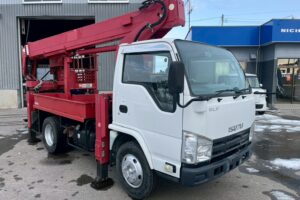 サムネイル: ◆平成25年式　◆いすゞエルフ12m高所作業車　◆スチールバケット