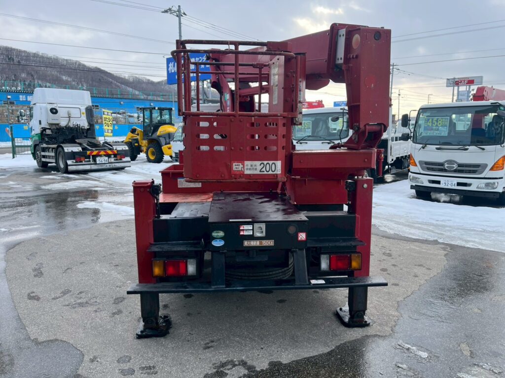 ◆平成25年式　◆いすゞエルフ12m高所作業車　◆スチールバケット