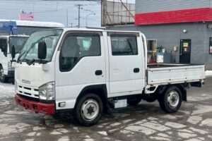 平成26年　いすゞ　エルフ　1.15トンWキャブ　4WD・6人乗り（小型貨物・4ナンバー）（車検1年付）