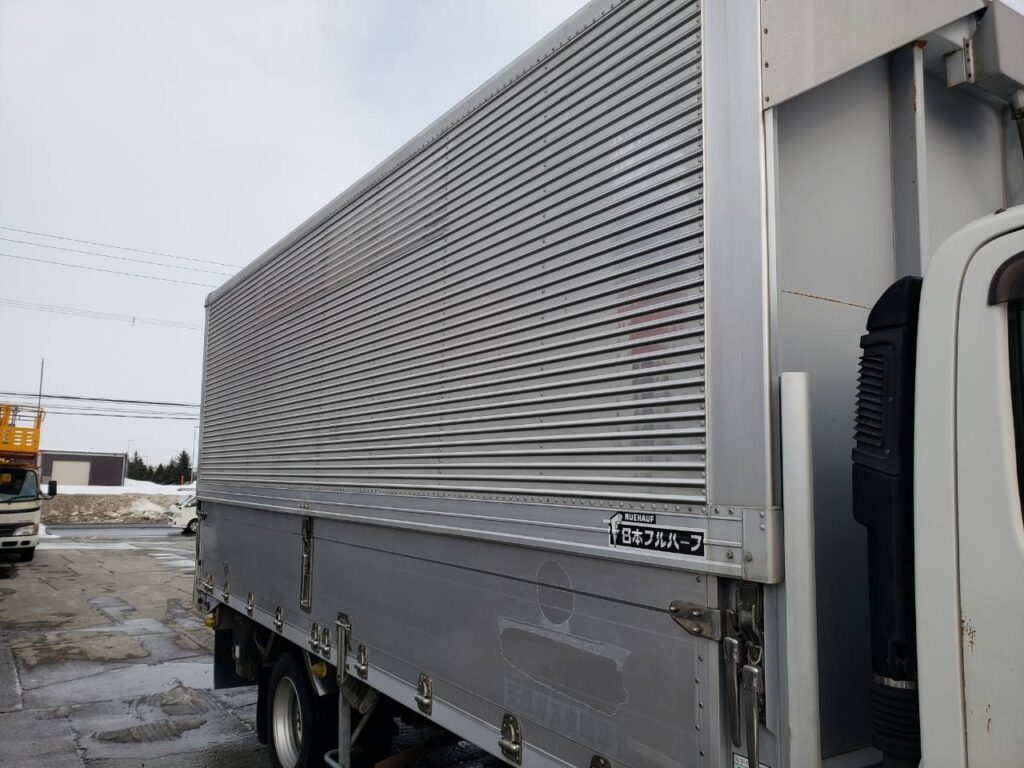 平成24年　日野　デュトロ　3.5トンアルミウィング　ワイド超ロング・バックモニター付（車検１年付）