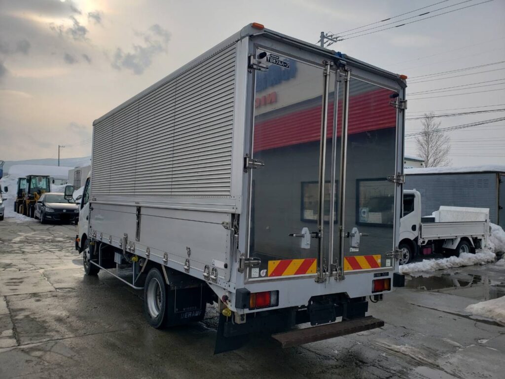 平成24年　日野　デュトロ　3.5トンアルミウィング　ワイド超ロング・バックモニター付（車検１年付）