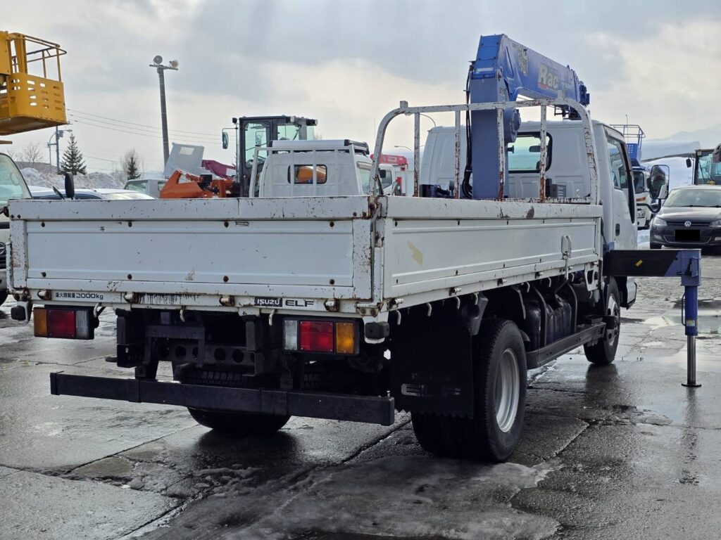 平成20年　いすゞ　エルフ　２トン５段クレーン　フックイン・ラジコン付（車検1年付）
