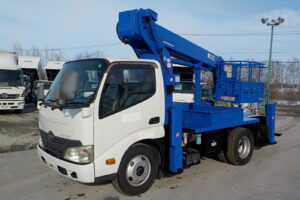 平成24年 デュトロ 12ｍ高所作業車　★スチールバケット★後方格納★