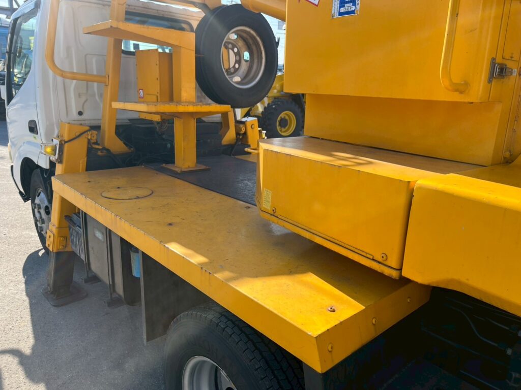 【高所作業車】平成20年式日野デュトロ　スチールバケット【12mブーム】★札幌・江別・旭川・北見・釧路どこでも全国対応可能です！お問合せは北見店へ～TEL0157-57-7166～