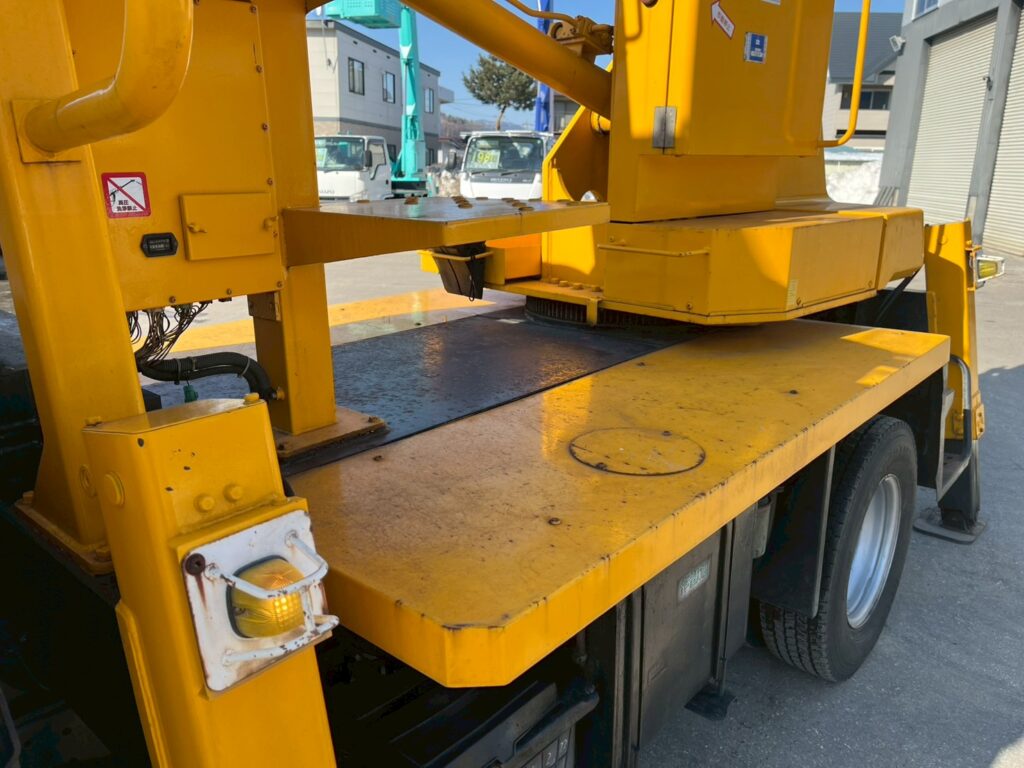 【高所作業車】平成20年式日野デュトロ　スチールバケット【12mブーム】★札幌・江別・旭川・北見・釧路どこでも全国対応可能です！お問合せは北見店へ～TEL0157-57-7166～