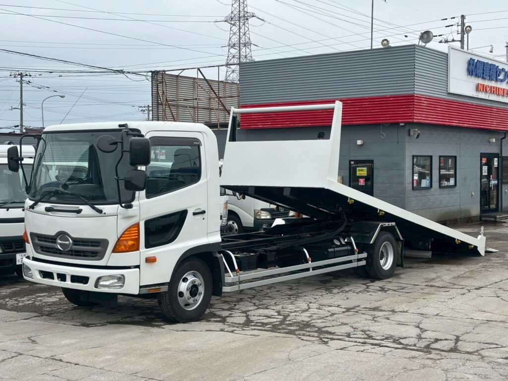 平成23年　日野　レンジャー　４トンセーフティローダー　スライドボディ・ウィンチ・ラジコン付（車検１年付）